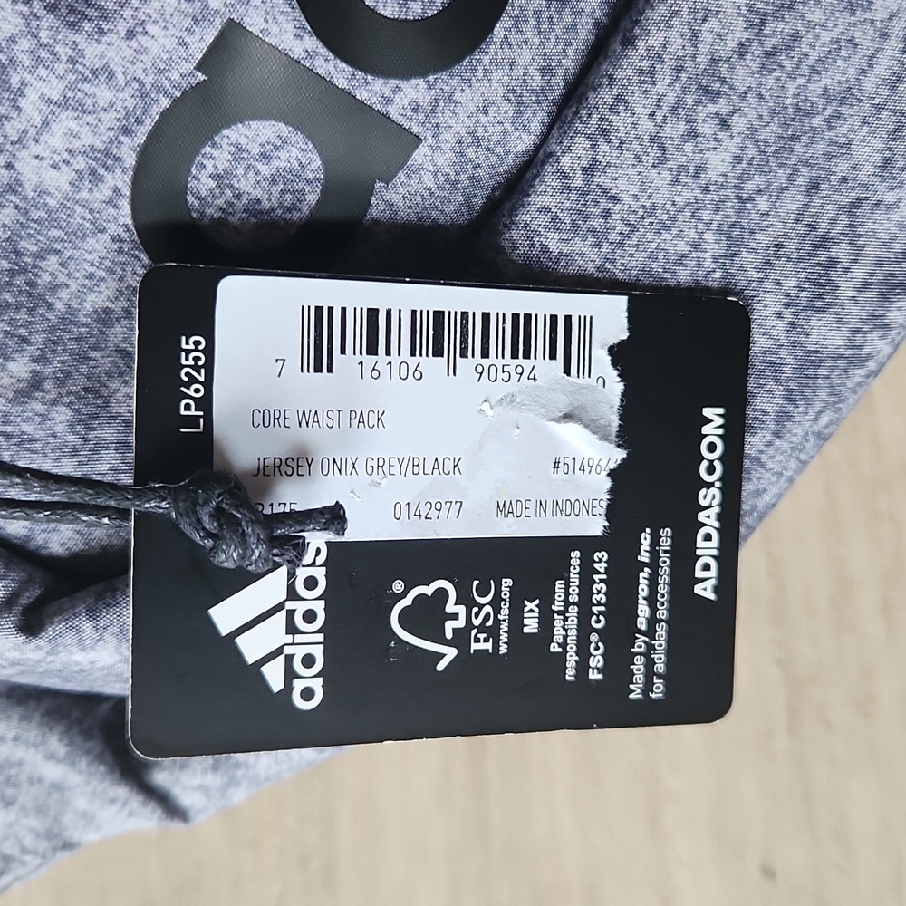 Adidas Belt Bag Gray NWT - Picture 6 of 6